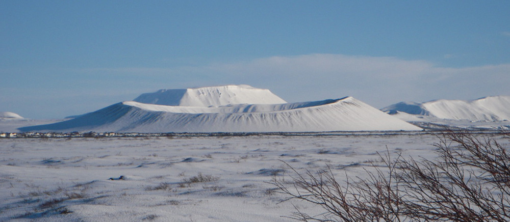 Hverfjell explosion crater