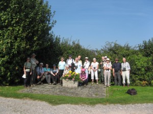 The Tuesday Group on a hot day in September in the village of Old Down